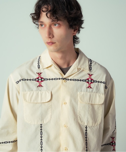 ペンドルトンPENDLETON L/S ガーメントダイ オープンカラーシャツ PENDLETON（ペンドルトン） シャツ ガーメントダイ・EMB・オープン
