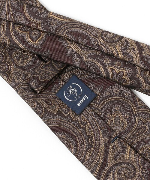 BEAMS F（ビームスF） ネクタイ シルク ペイズリー柄 ジャカード