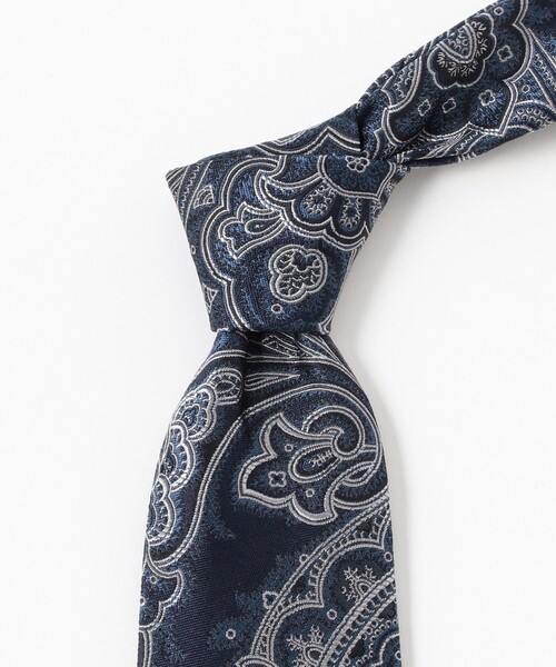 BEAMS F（ビームスF） ネクタイ シルク ペイズリー柄 ジャカード