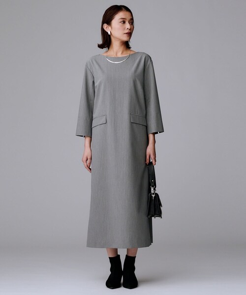 UNTITLED（アンタイトル） ワンピース 「洗える/ストレッチ素材/通勤