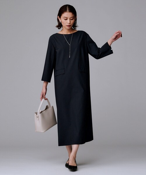 UNTITLED（アンタイトル） ワンピース 「洗える/ストレッチ性」スーツ