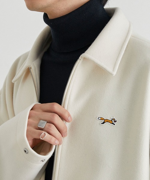 ブルゾン アウター PENNEYS/ペニーズ 別注 THE FOX ロゴ ワンポイントワッペン刺繍 テックメルトン オーバーサイズ ジップブルゾン | MONO-MART | 17