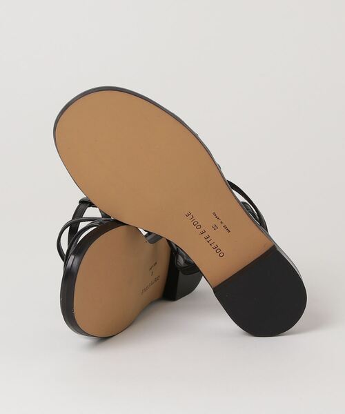 「ODETTE E ODILE」 フラットサンダル 24cm ダークブラウン レディース_画像3