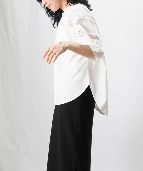 「LUCA/LADY LUCK LUCA」 半袖カットソー FREE オフホワイト レディース_画像3