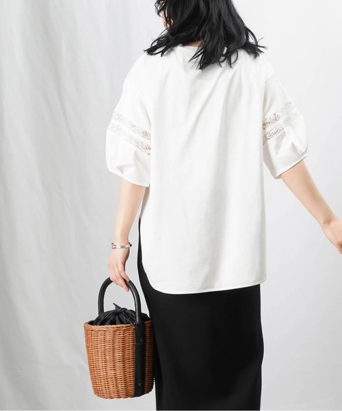 「LUCA/LADY LUCK LUCA」 半袖カットソー FREE オフホワイト レディース_画像4