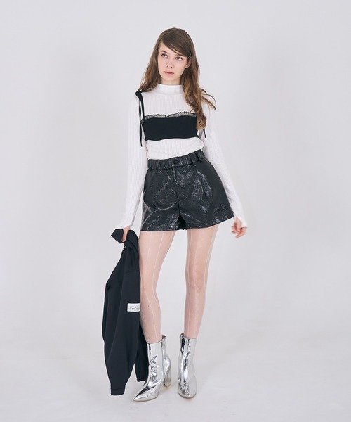 mieya mieya パンツ 「mieya mieya」DOLLY LEATHER SP/ドーリーレザー