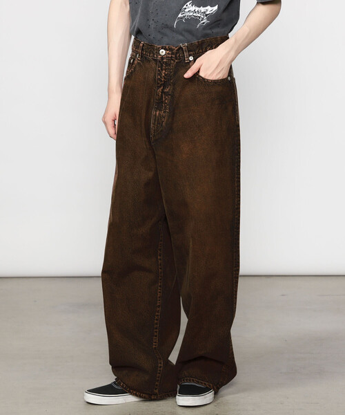 INSCRIRE アンスクリア 5ポケット バギーデニム PT45B INSCRIRE（アンスクリア） ジーンズ | 5ポケット バギーデニム MEN