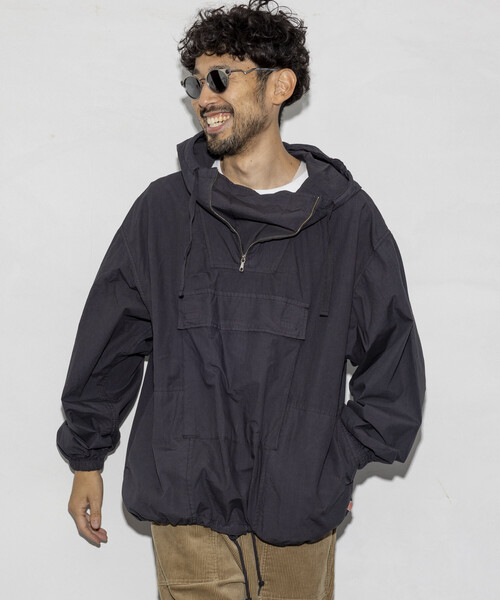 ぷっちんプリン　新品✨ロサーセン ブルゾン アノラックパーカーM HINSON ブルゾン アウター HINSON/ヒンソン 後染め ブロード