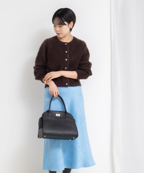 NOLLEY'S Sophi ヘアリークルーネックプルオーバーニット カシミヤ混ヘアリークルーネックプルオーバーニット | NOLLEY'S