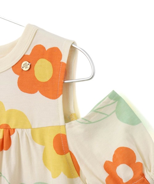 「MAKE YOUR DAY」 「KIDS」半袖ワンピース 110 オレンジ キッズ_画像8