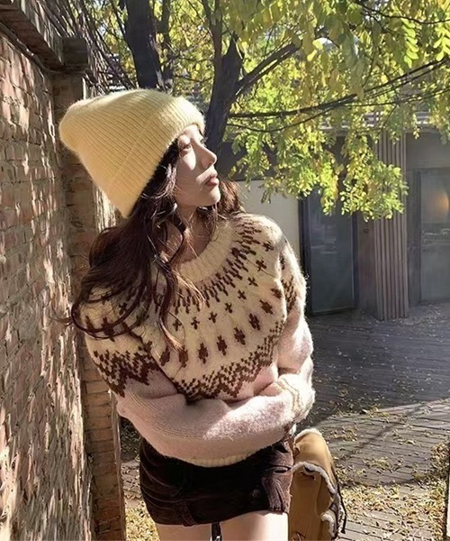 Ressaca（レサーカ） ニット セーター ノルディック柄ニット