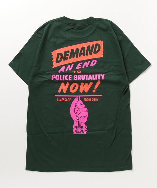 「OBEY」 半袖Tシャツ MEDIUM ブラック メンズ_画像3
