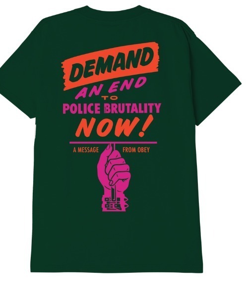 「OBEY」 半袖Tシャツ MEDIUM ブラック メンズ_画像7