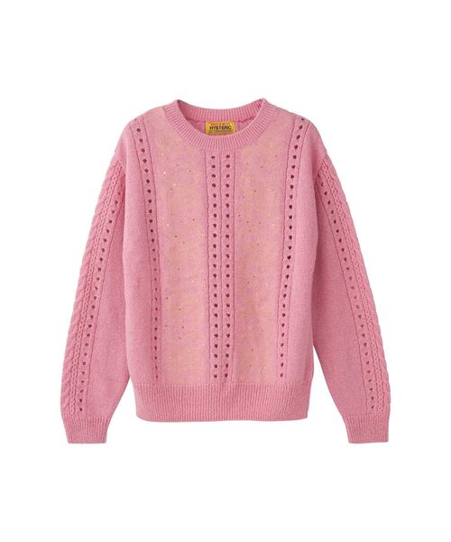 hysteric glamour ニット HYSTERIC GLAMOUR - LONDON CALLINGジャカード セーター / ブラック