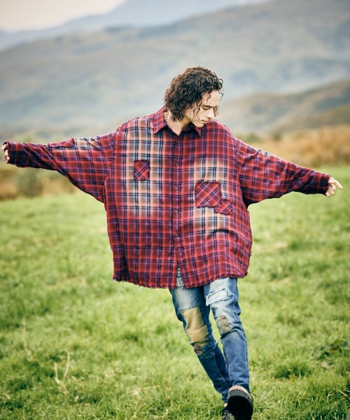 glamb（グラム） シャツ 4XL Flannel Shirt / 4XLフランネルシャツ