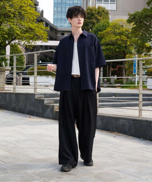 「epnok」 半袖シャツ LARGE ブルー メンズ_画像9