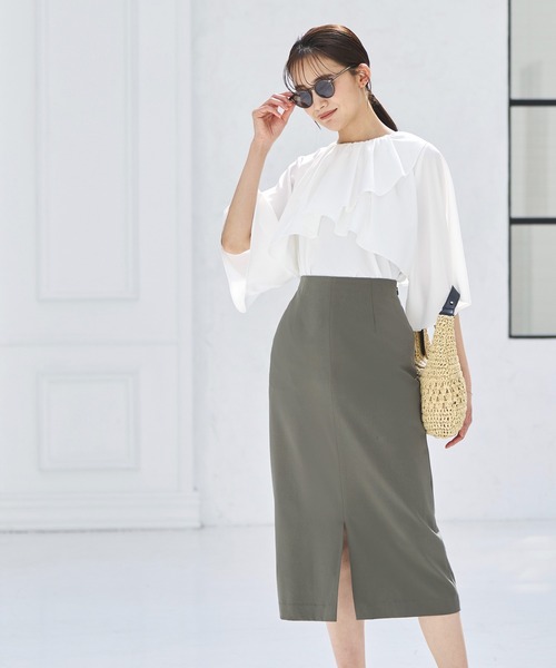 「RUIRUE BOUTIQUE」 半袖ブラウス L オフホワイト レディース_画像6