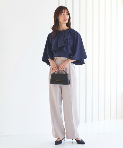 「RUIRUE BOUTIQUE」 半袖ブラウス L オフホワイト レディース_画像8