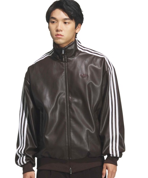 adidas（アディダス） コート ジャケット adidas PLEATHER 3STRIPES