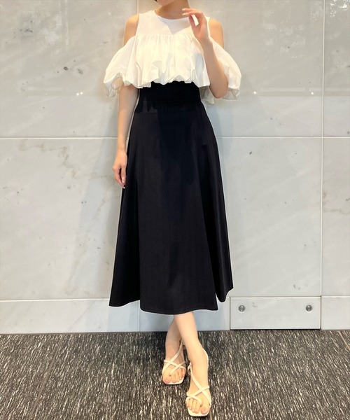 AND COUTURE（アンドクチュール） ロング スカート 夏 ビッグリボン