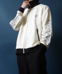 「ANPAS」 レザーブルゾン M ワイン メンズの画像4