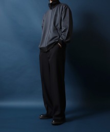 「ANPAS」 レザーブルゾン M ワイン メンズの画像8