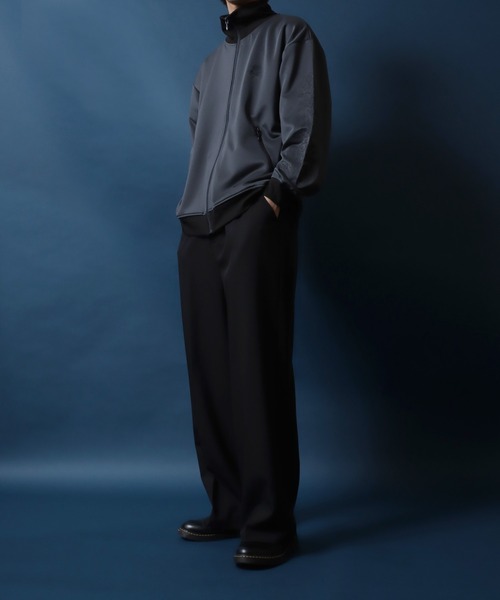 「ANPAS」 レザーブルゾン M ワイン メンズの画像8