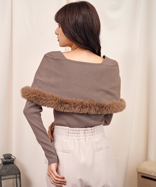 「NOELA」 長袖ニット フリー ベージュ レディース_画像10