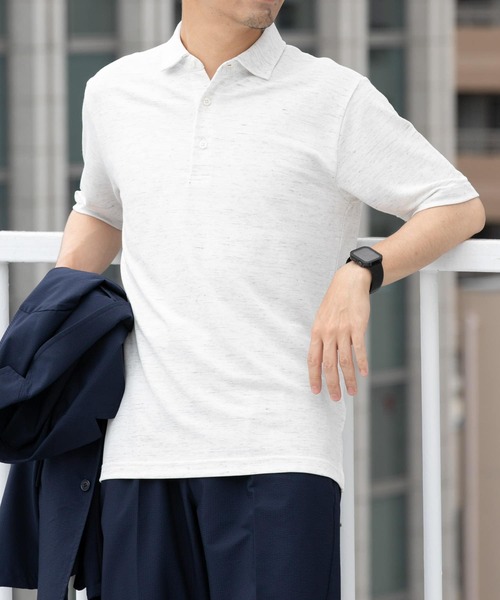 「URBAN RESEARCH ROSSO MEN」 半袖ポロシャツ MEDIUM ブラウン メンズ_画像3