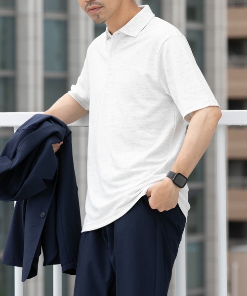 「URBAN RESEARCH ROSSO MEN」 半袖ポロシャツ MEDIUM ブラウン メンズ_画像4