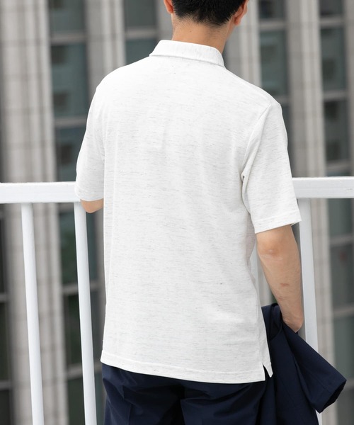 「URBAN RESEARCH ROSSO MEN」 半袖ポロシャツ MEDIUM ブラウン メンズ_画像6
