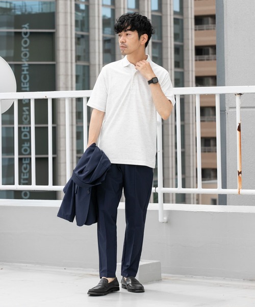 「URBAN RESEARCH ROSSO MEN」 半袖ポロシャツ MEDIUM ブラウン メンズ_画像9