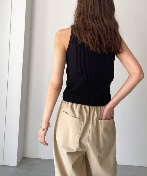 「CANAL JEAN」 ノースリーブトップス ONE SIZE アイボリー レディース_画像9