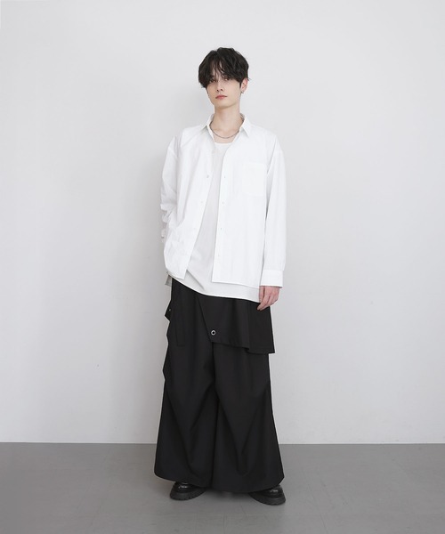 LILL（リル） ワイドパンツ スラックス 「脱着可能」TR2wayスカート