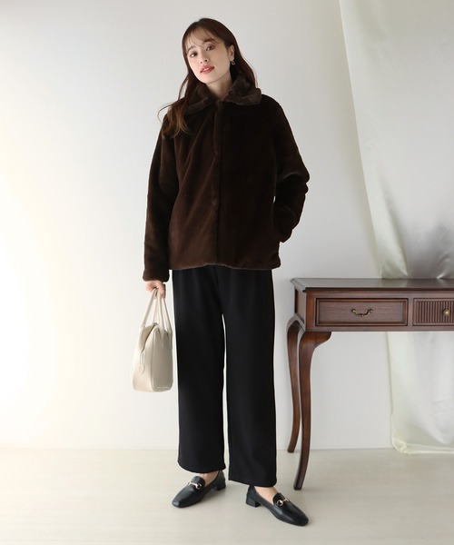 「BLUEEAST」 コート MEDIUM ブルーグレー レディース_画像4