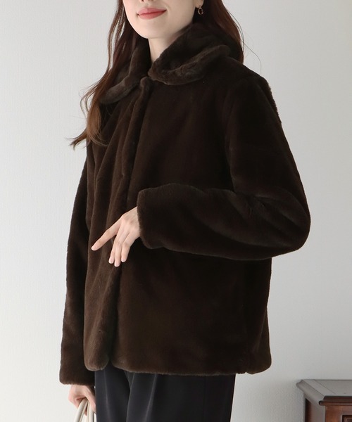 「BLUEEAST」 コート MEDIUM ブルーグレー レディース_画像6