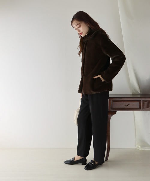 「BLUEEAST」 コート MEDIUM ブルーグレー レディース_画像8