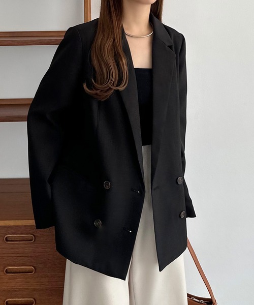 「callautia」 テーラードジャケット MEDIUM ライトベージュ レディース_画像2