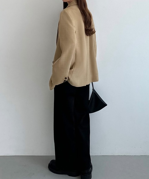 「callautia」 テーラードジャケット MEDIUM ライトベージュ レディース_画像9