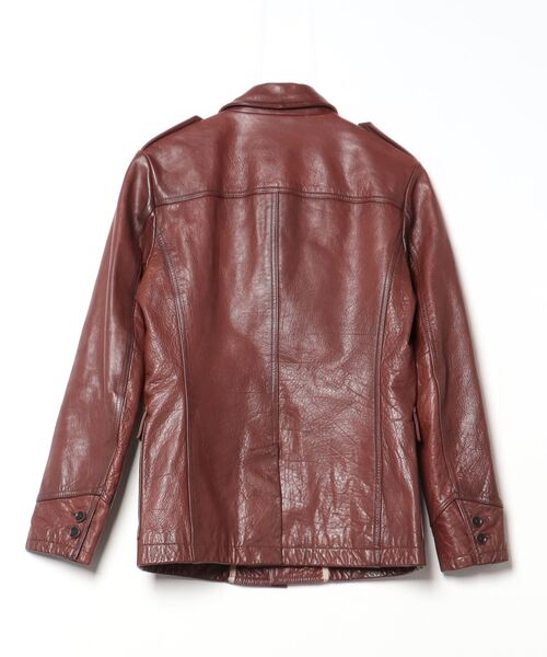 BANANA REPUBLIC」 レザージャケット S ブラウン メンズ BANANA