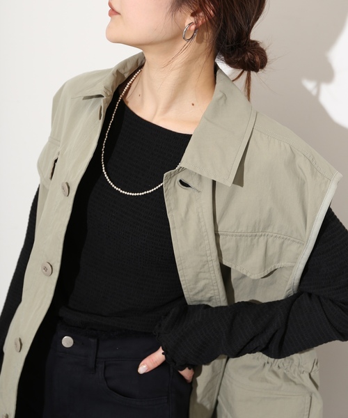 「SLOBE IENA」 長袖カットソー - ホワイト レディース_画像3