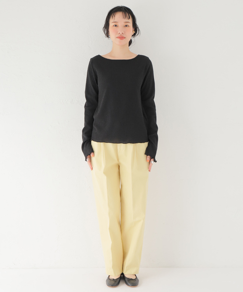 「SLOBE IENA」 長袖カットソー - ホワイト レディース_画像8