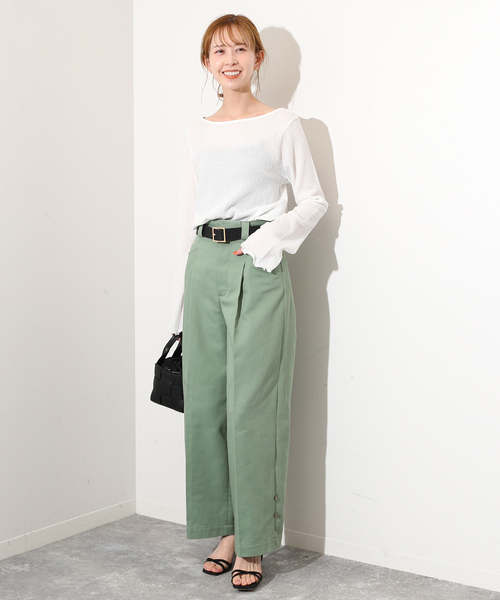 「SLOBE IENA」 長袖カットソー - ホワイト レディース_画像10