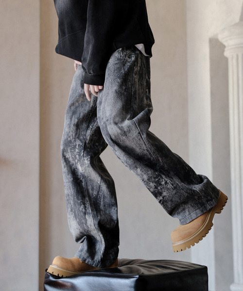 「neos」 デニムパンツ MEDIUM ブラック メンズ_画像2