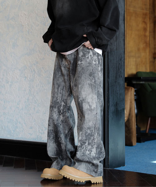 「neos」 デニムパンツ MEDIUM ブラック メンズ_画像3