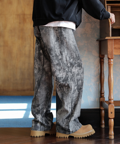 「neos」 デニムパンツ MEDIUM ブラック メンズ_画像8