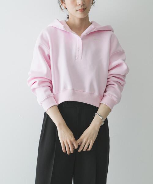 ★ナイキ♪パーカー★ Nike Club French Terry Pullover Hoodie Black Pinksicle (Nike