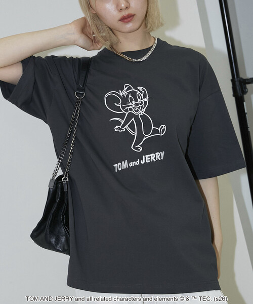 PUBLUX（パブリュクス） tシャツ 「機能性素材」TOM＆JERRY/トムと