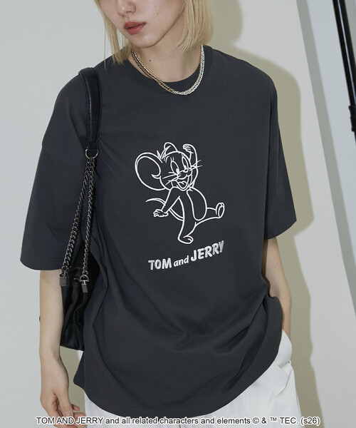 PUBLUX（パブリュクス） uvカット tシャツ 「機能性素材」TOM＆JERRY