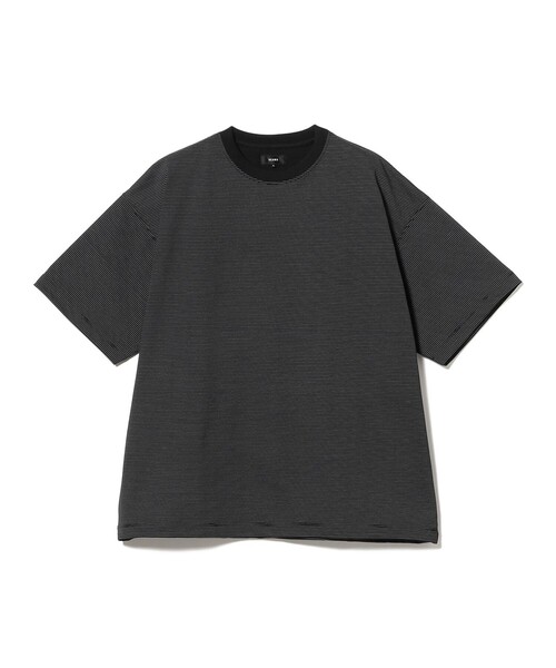 BEAMS（ビームス） tシャツ 速乾 マイクロ ボーダー Tシャツ（吸水速乾